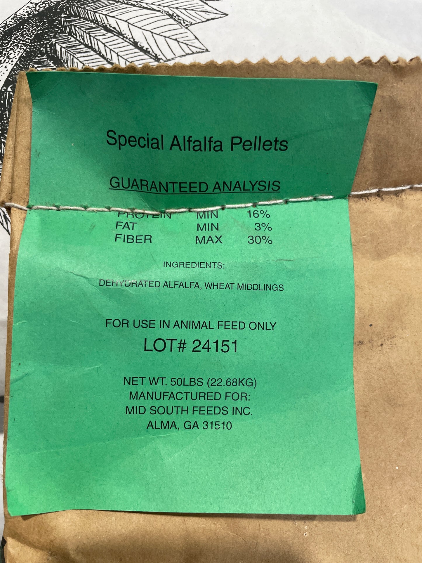 Special Alfalfa Pellets