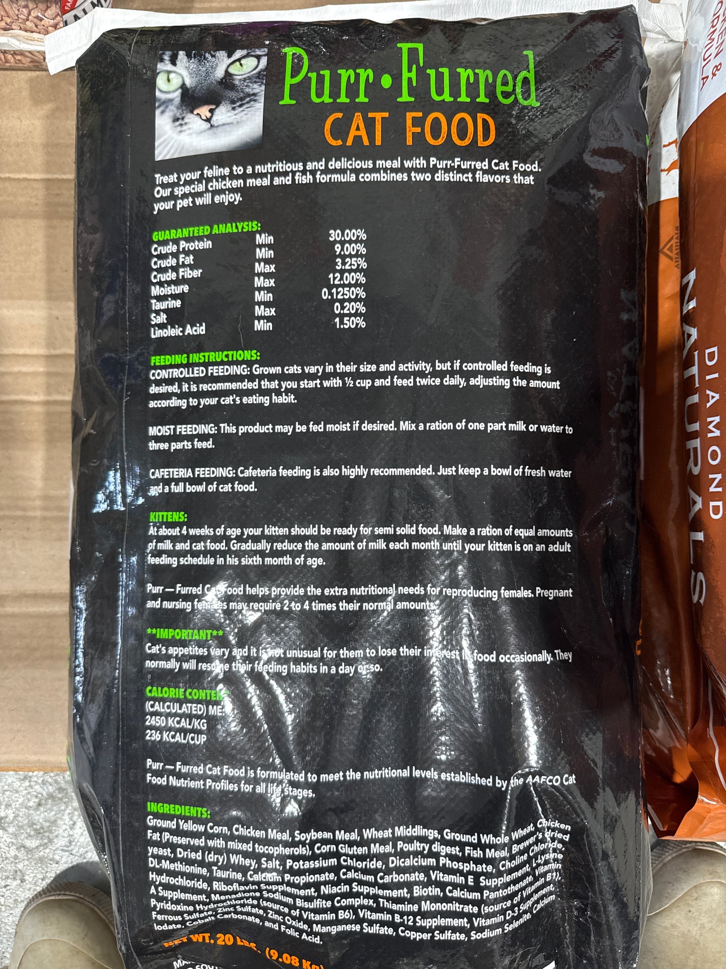 Purr-Furred Cat Food
