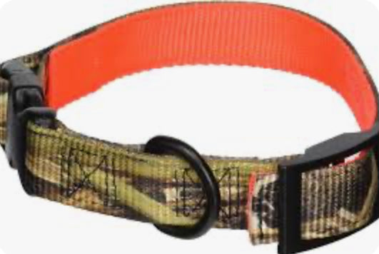 Camo & Orange Reversible Collar