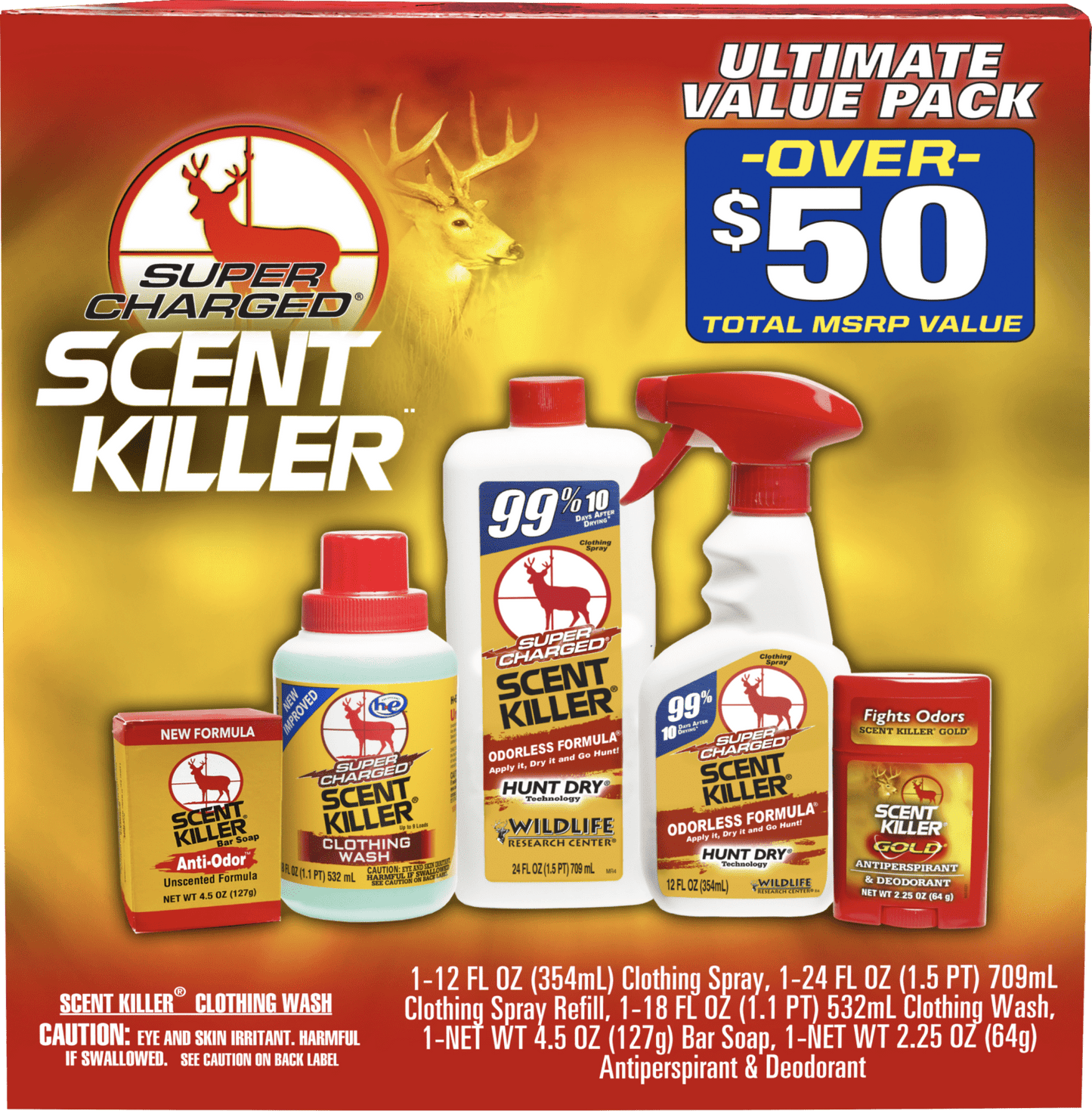 SUPER CHARGED® SCENT KILLER® ULTIMATE VALUE PACK