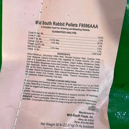 16% Rabbit Pellets