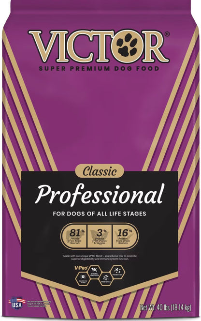 VICTOR Classic Professional Formula Dry Dog Food 40lbs