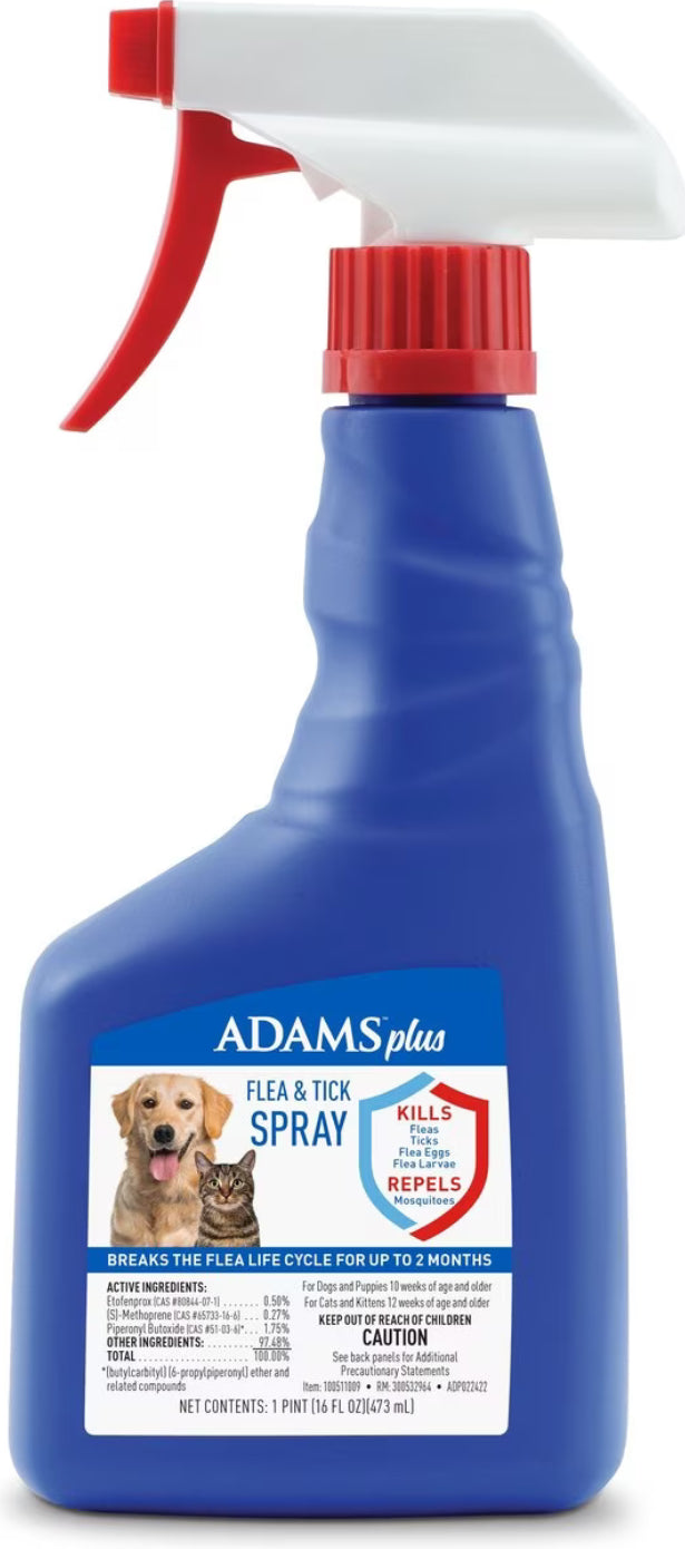 Adam’s Flea And Tick Spray 16 oz